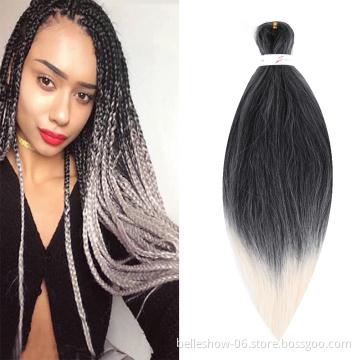 26 Inch EZ Prestretched Braiding Hair high quality braiding hair pre stretch custom